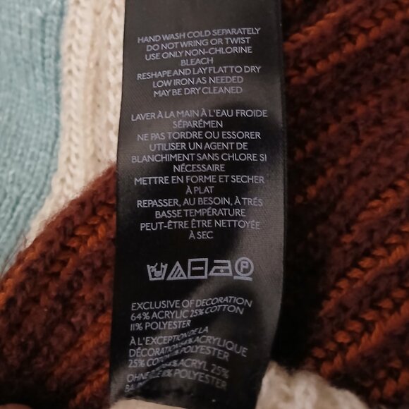 NWT Urban Outfitters BDG Sweater XS Cropped Quarter Zip Colorblock Oversized - Picture 11 of 11